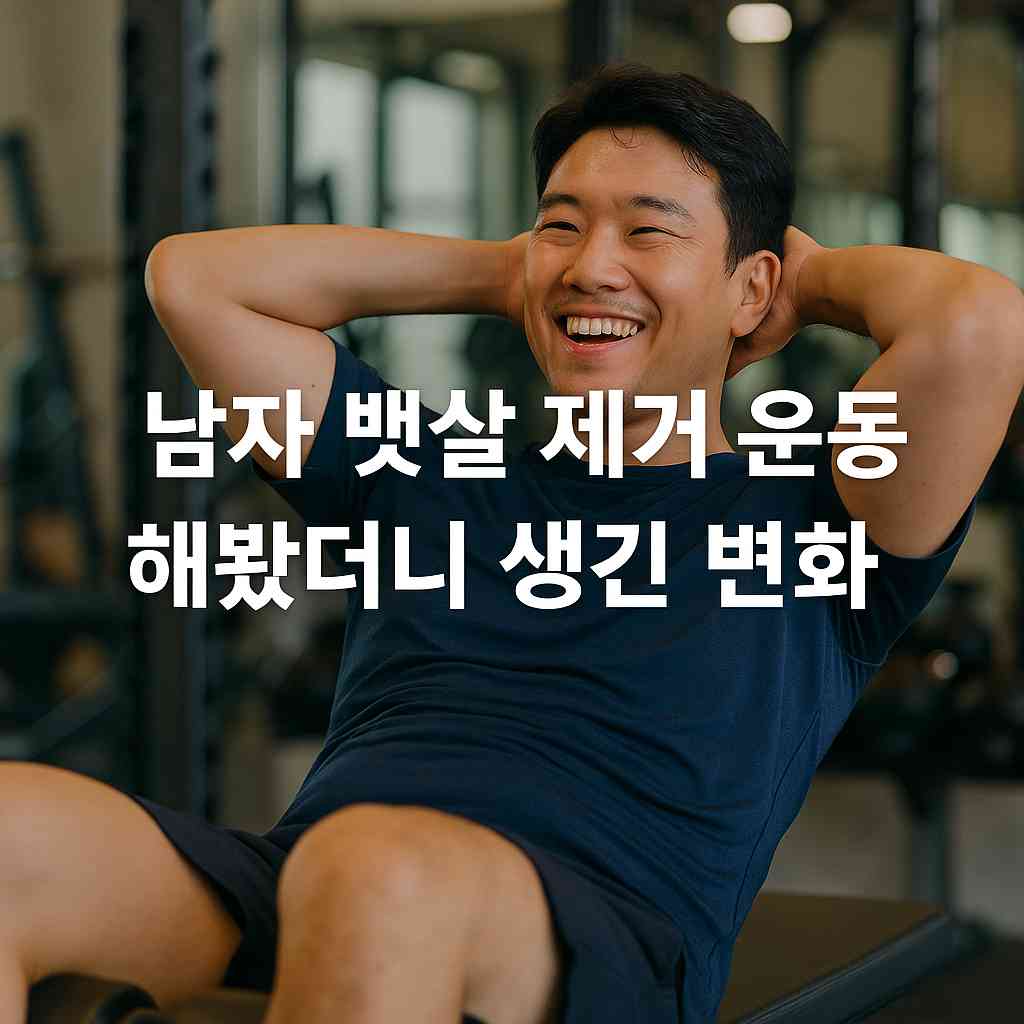 남자 뱃살 제거 운동 해봤더니 생긴 변화