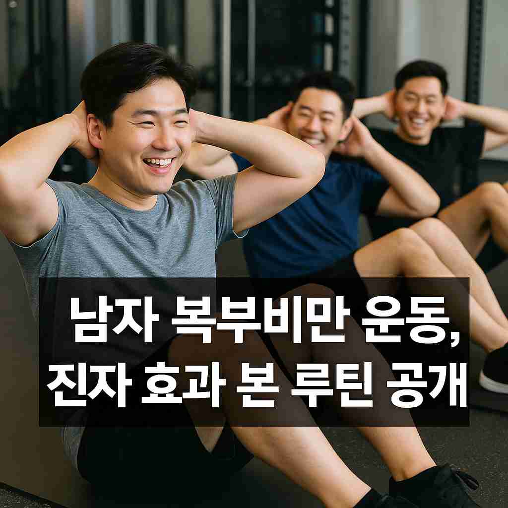 남자 복부비만 운동, 진짜 효과 본 루틴 공개