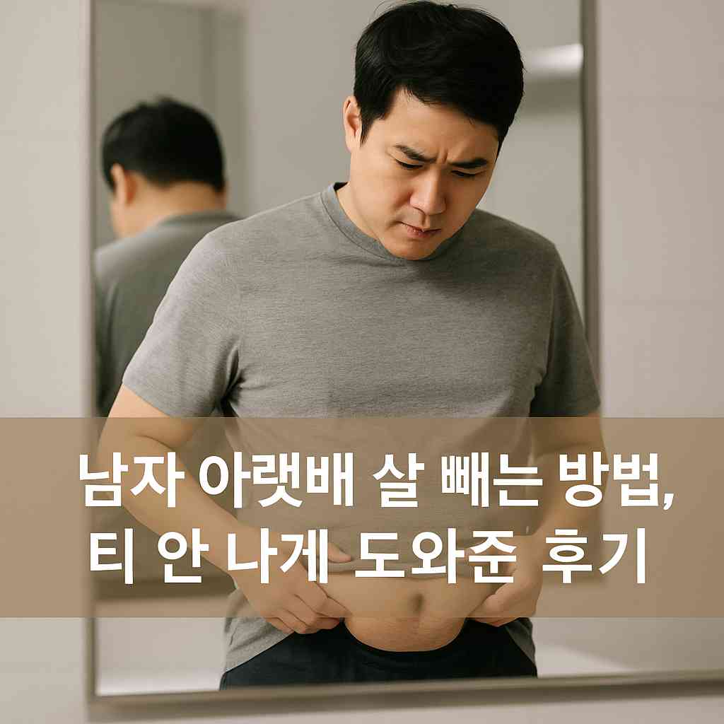 남자 아랫배 살 빼는 방법, 티 안 나게 도와준 후기