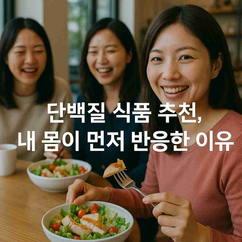 단백질 식품 추천, 내 몸이 먼저 반응한 이유