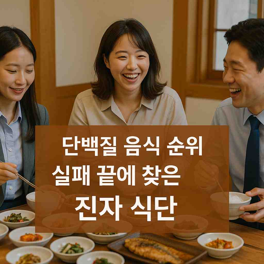 단백질 음식 순위, 실패 끝에 찾은 진짜 식단