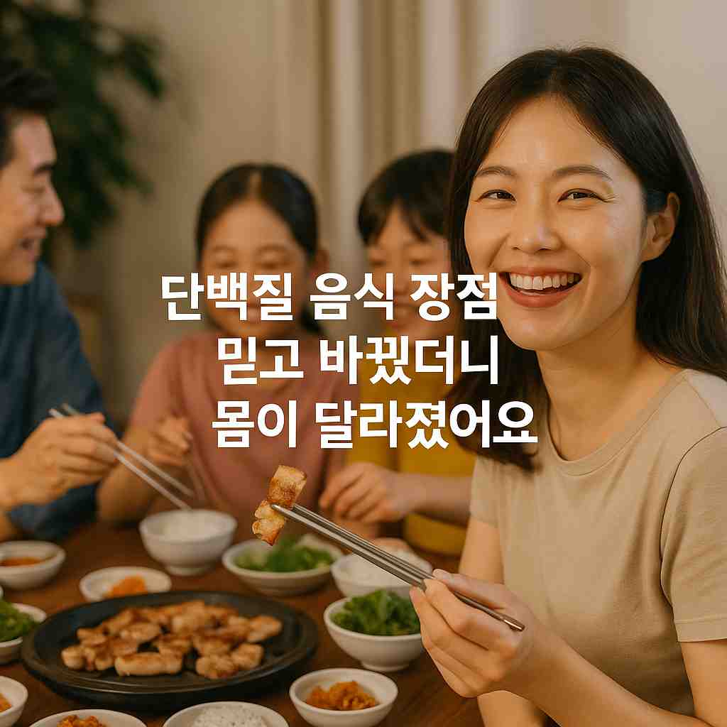 단백질 음식 장점 믿고 바꿨더니 몸이 달라졌어요