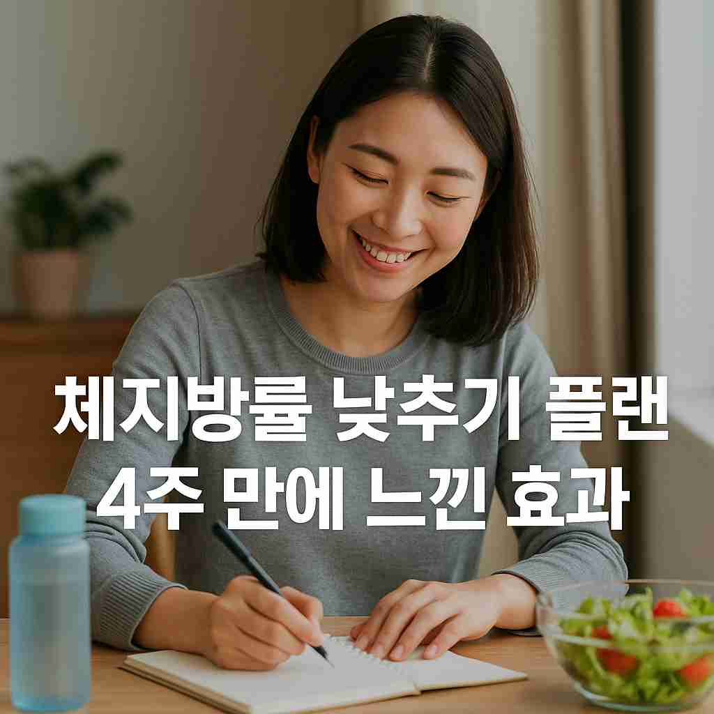 체지방률 낮추기 플랜 4주 만에 느낀 효과