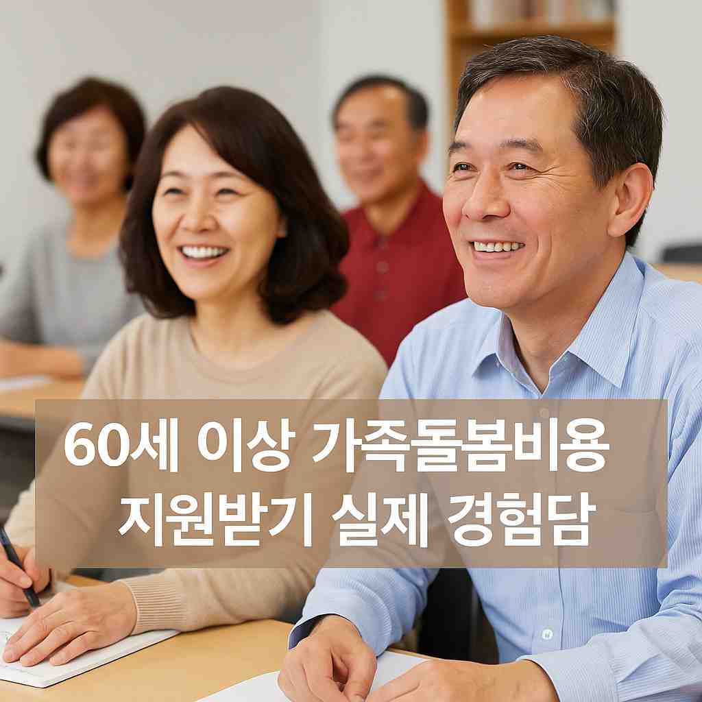 60세 이상 가족돌봄비용 지원받기 실제 경험담