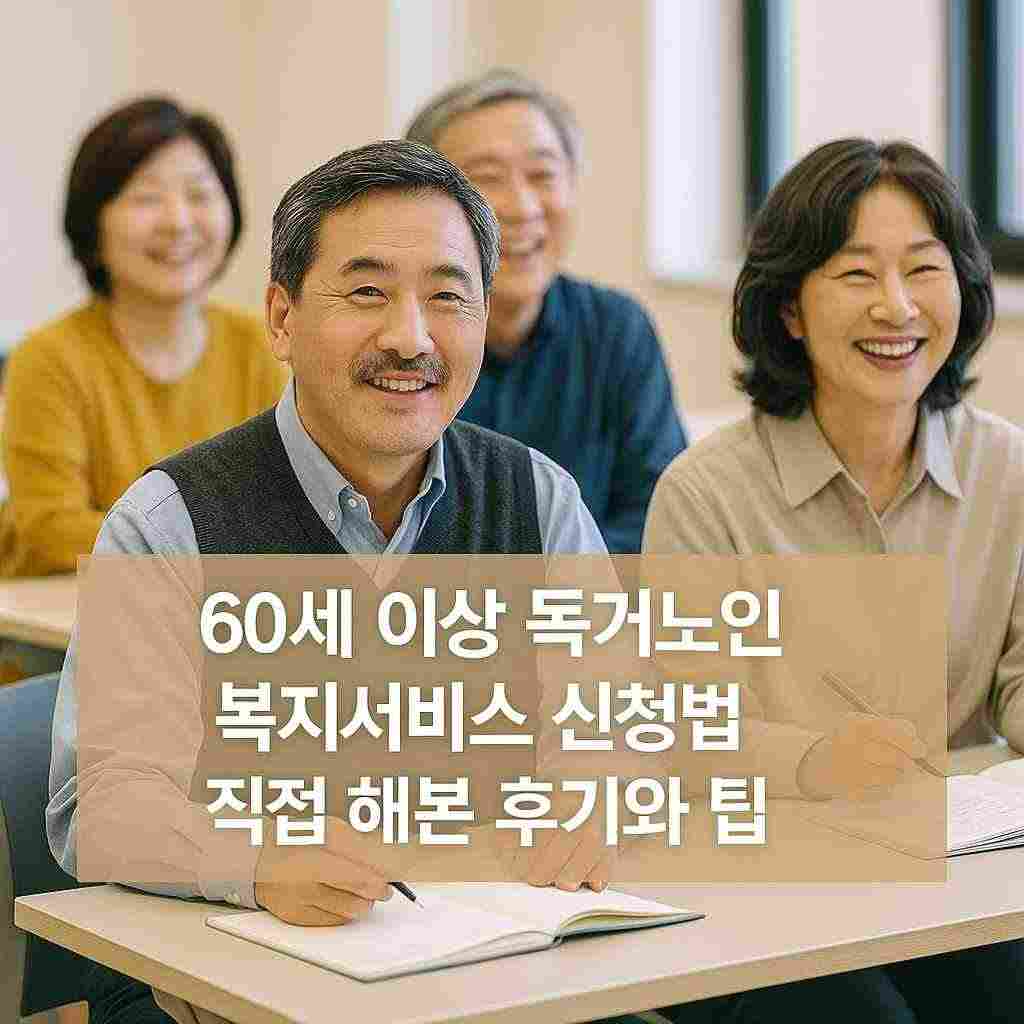 60세 이상 독거노인 복지서비스 신청법 직접 해본 후기와 팁