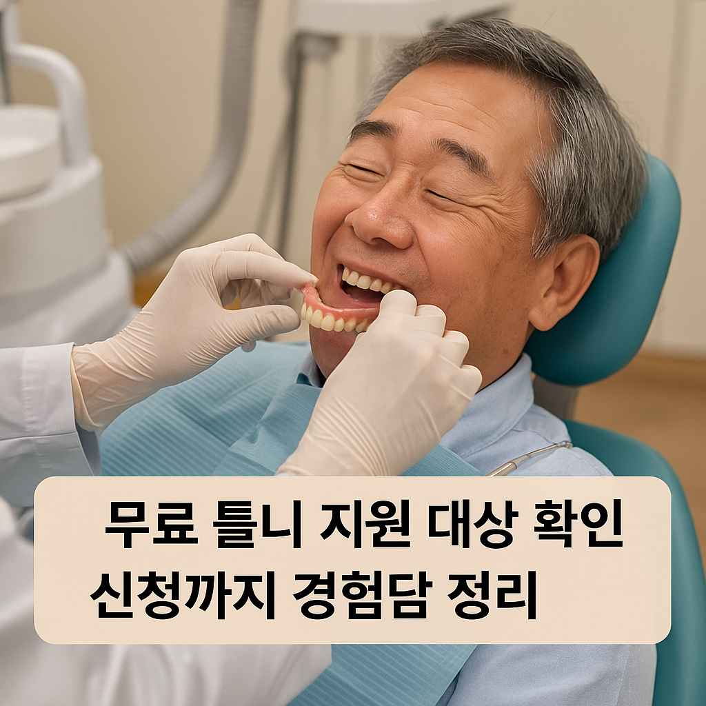 무료 틀니 지원 대상 확인부터 신청까지 경험담 정리