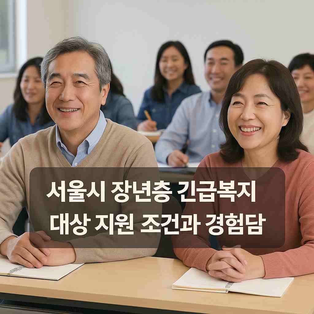 서울시 장년층 긴급복지 대상 지원 조건과 경험담