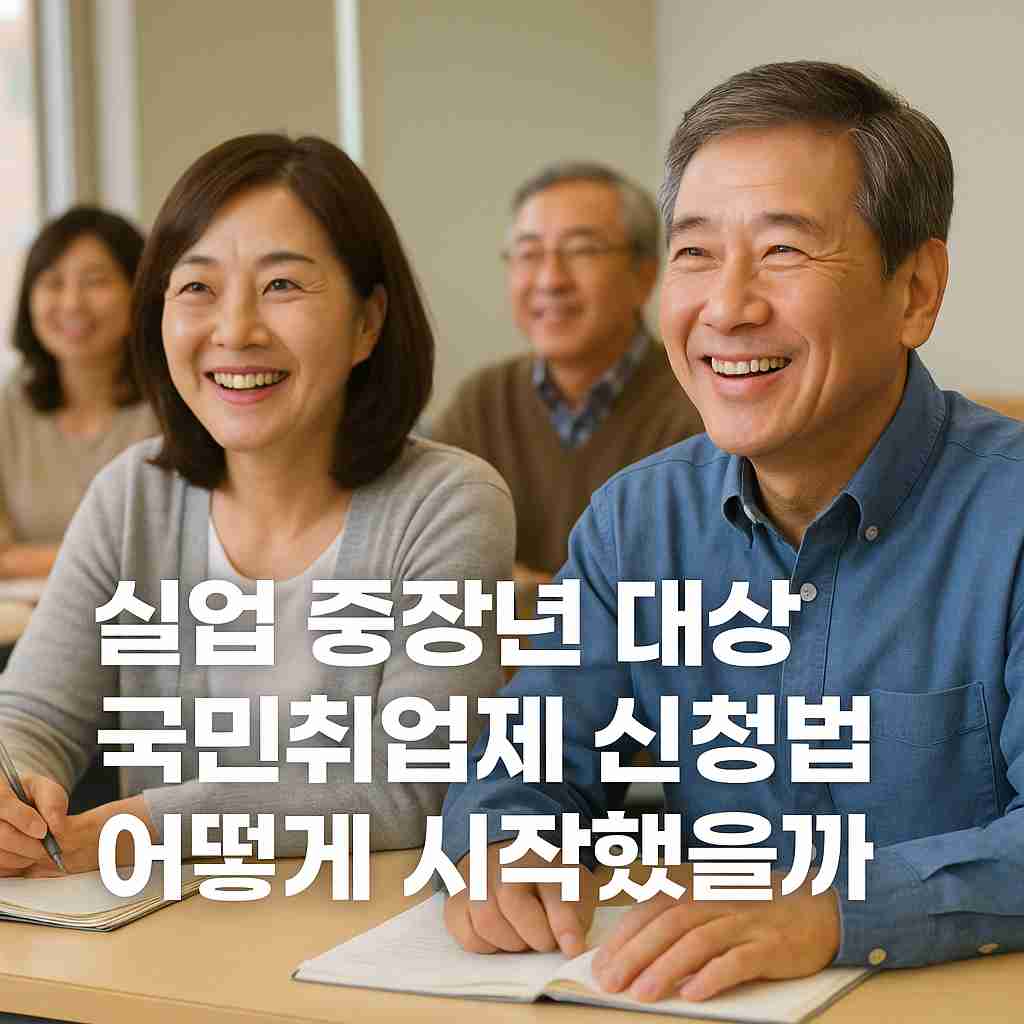 실업 중장년 대상 국민취업제 신청법 어떻게 시작했을까