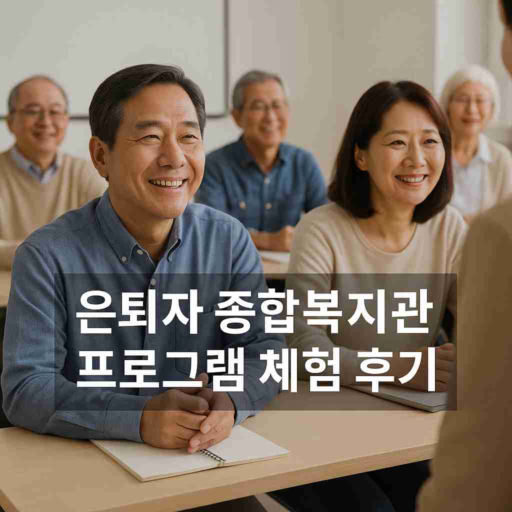 은퇴자 종합복지관 프로그램 체험 후기