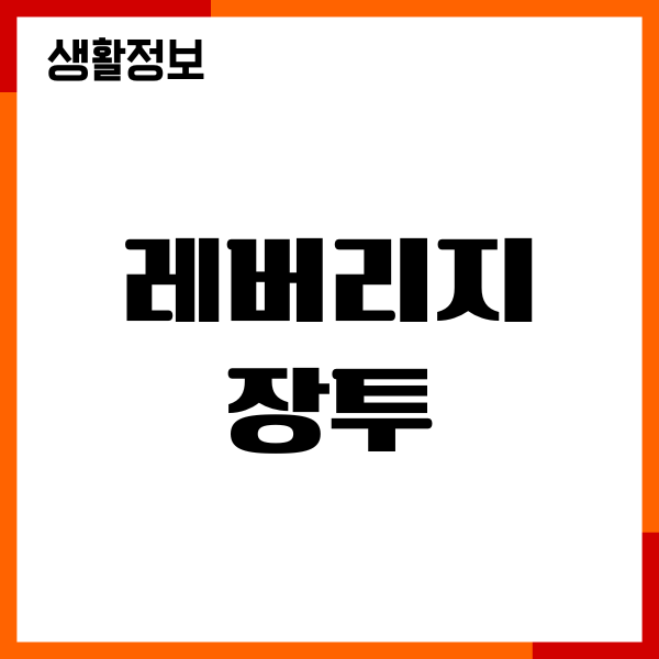 레버리지 장투 장단점, 수수료, 위험, 후기, 하는 법