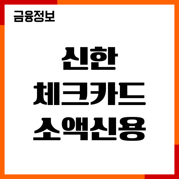 신한 체크카드 소액신용 결제일, 한도증액, 이용후기