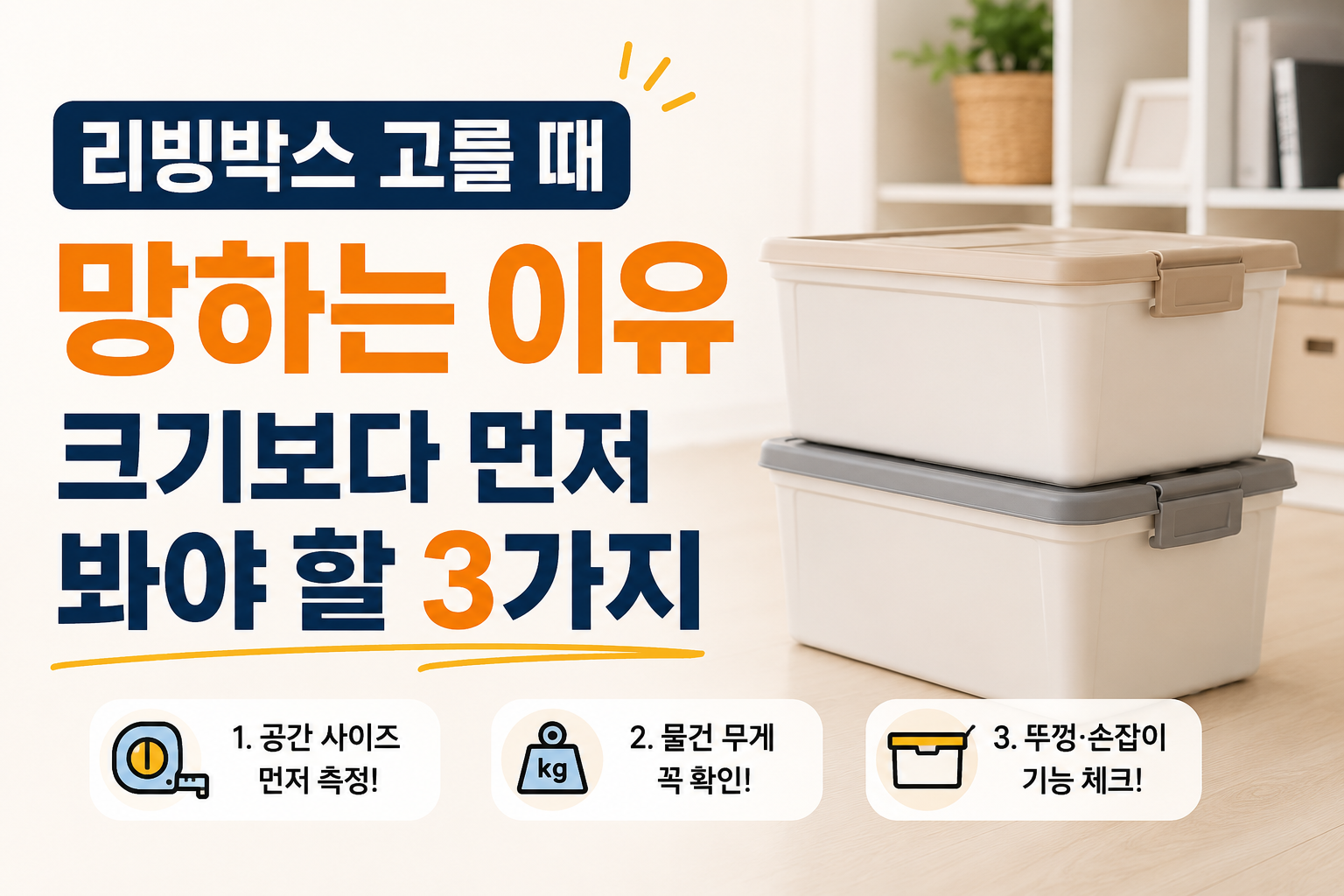 리빙박스 아무거나 샀다가 후회하는 이유, 초보가 놓치는 체크법